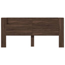 vidaXL barna tölgy színű áthidalószekrény LED-ekkel 220x16,5x103,5 cm