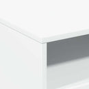 vidaXL fehér dohányzóasztal LED-lámpákkal 50 x 49 x 40 cm