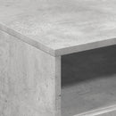 vidaXL betonszürke dohányzóasztal LED-lámpákkal 50x49x40 cm