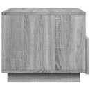 vidaXL szürke sonoma színű dohányzóasztal LED-lámpákkal 50x49x40 cm