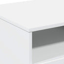 vidaXL fehér dohányzóasztal LED-lámpákkal 90x49x40 cm