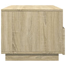vidaXL sonoma tölgy színű dohányzóasztal LED-lámpákkal 90x49x40 cm