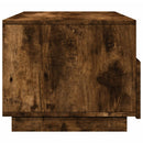 vidaXL füstös tölgy színű dohányzóasztal LED-lámpákkal 90x49x40 cm
