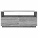 vidaXL szürke sonoma színű dohányzóasztal LED-lámpákkal 90x49x40 cm