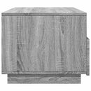 vidaXL szürke sonoma színű dohányzóasztal LED-lámpákkal 90x49x40 cm