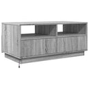 vidaXL szürke sonoma színű dohányzóasztal LED-lámpákkal 90x49x40 cm