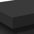 vidaXL fekete dohányzóasztal LED-lámpákkal 50 x 50 x 40 cm