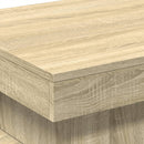 vidaXL sonoma tölgy színű dohányzóasztal LED-lámpákkal 50x50x40 cm