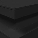 vidaXL fekete dohányzóasztal LED-lámpákkal 90x50x40 cm