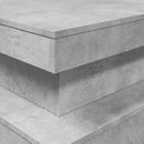 vidaXL betonszürke dohányzóasztal LED-lámpákkal 90x50x40 cm