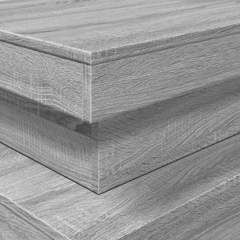 vidaXL szürke sonoma színű dohányzóasztal LED-lámpákkal 90x50x40 cm