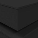 vidaXL fekete dohányzóasztal LED-lámpákkal 50 x 50 x 40 cm