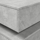 vidaXL betonszürke dohányzóasztal LED-lámpákkal 50 x 50 x 40 cm