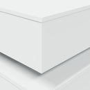 vidaXL fehér dohányzóasztal LED-lámpákkal 90x50x40 cm
