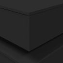 vidaXL fekete dohányzóasztal LED-lámpákkal 90x50x40 cm