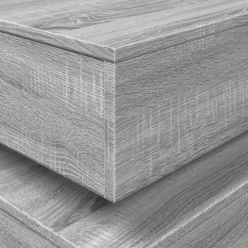 vidaXL szürke sonoma színű dohányzóasztal LED-lámpákkal 90x50x40 cm
