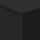 vidaXL fekete dohányzóasztal LED-lámpákkal 50 x 50 x 40 cm