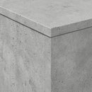 vidaXL betonszürke dohányzóasztal LED-lámpákkal 50 x 50 x 40 cm