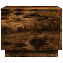 vidaXL füstös tölgy színű dohányzóasztal LED-lámpákkal 50 x 50 x 40 cm
