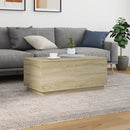 vidaXL sonoma tölgy színű dohányzóasztal LED-lámpákkal 90x50x40 cm