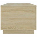 vidaXL sonoma tölgy színű dohányzóasztal LED-lámpákkal 90x50x40 cm