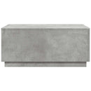 vidaXL betonszürke dohányzóasztal LED-lámpákkal 90x50x40 cm