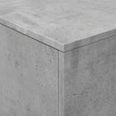 vidaXL betonszürke dohányzóasztal LED-lámpákkal 90x50x40 cm