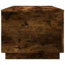 vidaXL füstös tölgy színű dohányzóasztal LED-lámpákkal 90x50x40 cm