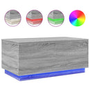 vidaXL szürke sonoma színű dohányzóasztal LED-lámpákkal 90x50x40 cm