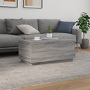 vidaXL szürke sonoma színű dohányzóasztal LED-lámpákkal 90x50x40 cm