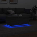vidaXL szürke sonoma színű dohányzóasztal LED-lámpákkal 90x50x40 cm