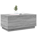vidaXL szürke sonoma színű dohányzóasztal LED-lámpákkal 90x50x40 cm