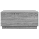 vidaXL szürke sonoma színű dohányzóasztal LED-lámpákkal 90x50x40 cm