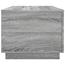 vidaXL szürke sonoma színű dohányzóasztal LED-lámpákkal 90x50x40 cm
