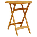 vidaXL tömör akácfa összecsukható kerti asztal Ø70x75 cm