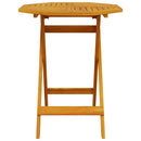 vidaXL tömör akácfa összecsukható kerti asztal Ø70x75 cm