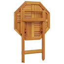 vidaXL tömör akácfa összecsukható kerti asztal Ø70x75 cm