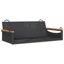 vidaXL fekete polyrattan hintapad 109 x 62 x 40 cm