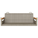 vidaXL szürke polyrattan hintapad 109 x 62 x 40 cm