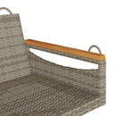 vidaXL szürke polyrattan hintapad 109 x 62 x 40 cm
