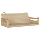 vidaXL bézs polyrattan hintapad 109 x 62 x 40 cm