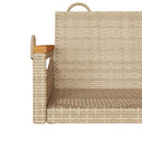 vidaXL bézs polyrattan hintapad 109 x 62 x 40 cm