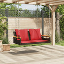 vidaXL barna polyrattan hintapad párnákkal 109 x 62 x 40 cm
