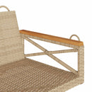 vidaXL bézs polyrattan hintapad 109 x 62 x 40 cm