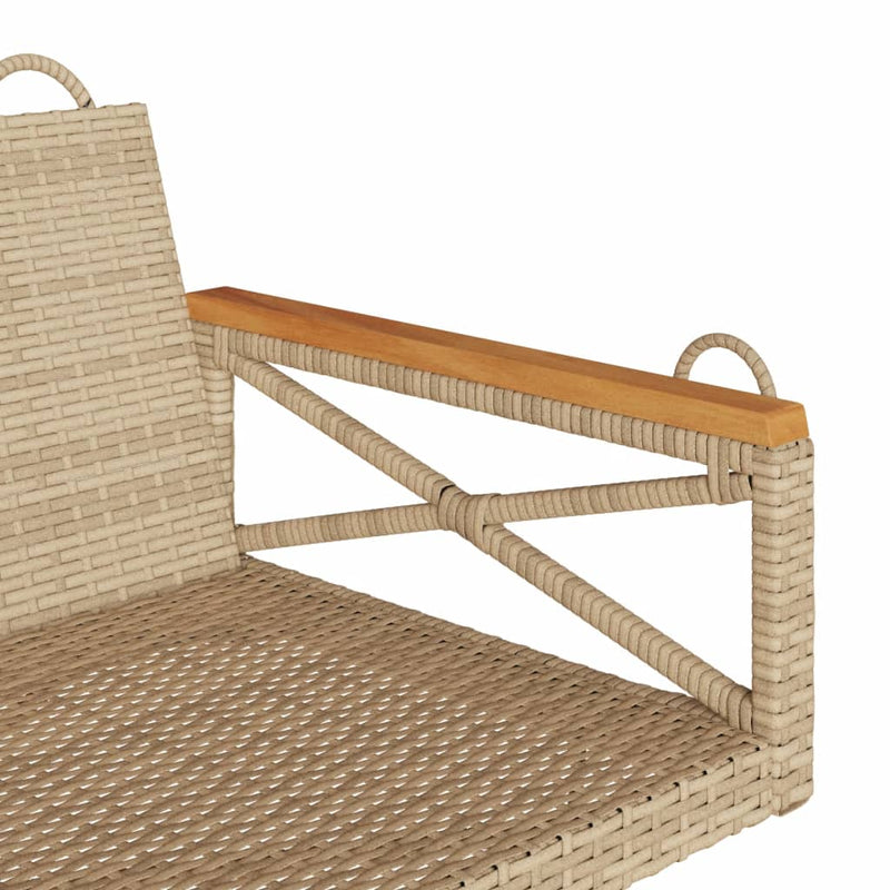 vidaXL bézs polyrattan hintapad 109 x 62 x 40 cm