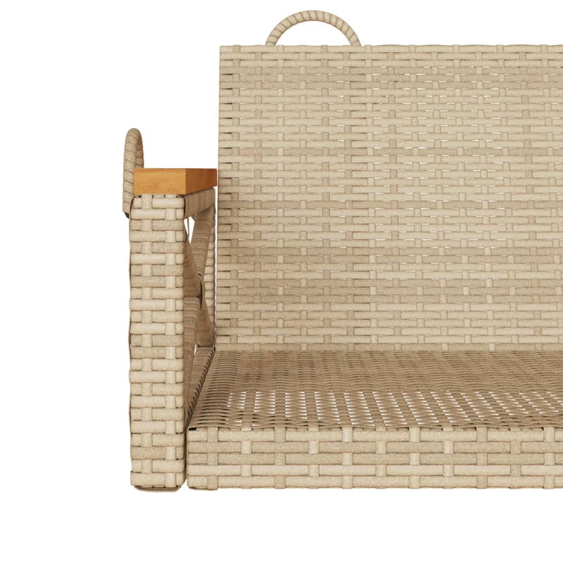 vidaXL bézs polyrattan hintapad 109 x 62 x 40 cm