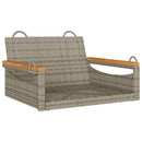 vidaXL szürke polyrattan hintapad 63 x 62 x 40 cm