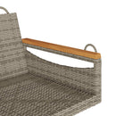 vidaXL szürke polyrattan hintapad 63 x 62 x 40 cm
