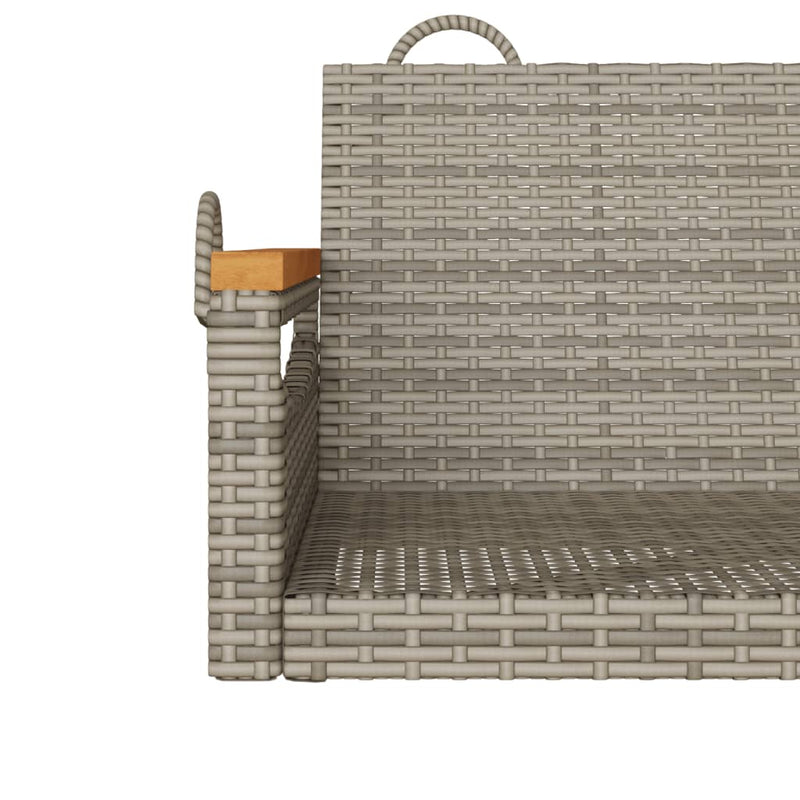 vidaXL szürke polyrattan hintapad 63 x 62 x 40 cm