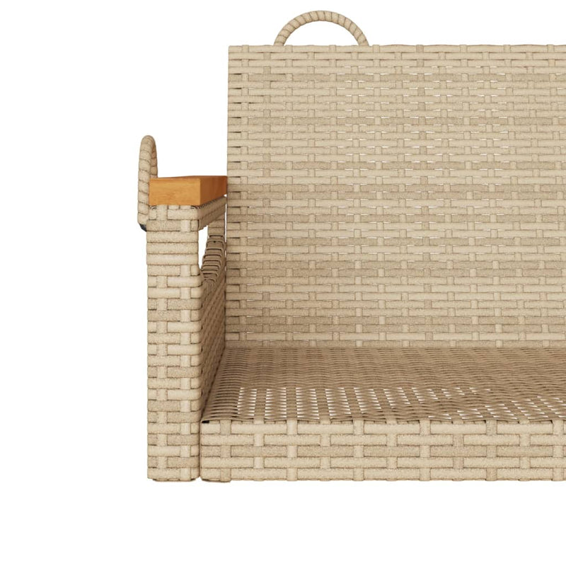 vidaXL bézs polyrattan hintapad 63 x 62 x 40 cm